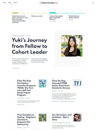 blog.closethegapfoundation.org link