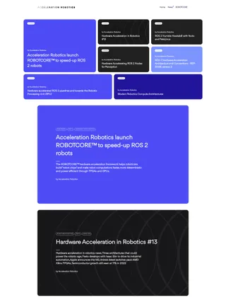 news.accelerationrobotics.com link