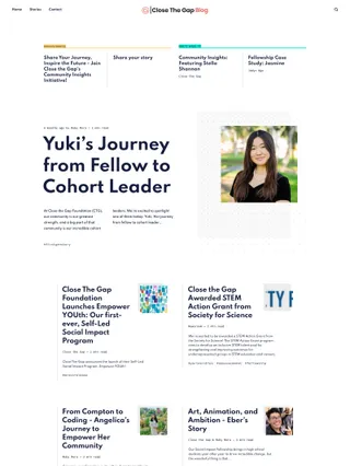 blog.closethegapfoundation.org link