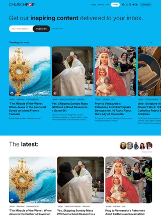 churchpop.com — site built with Basho Ghost theme