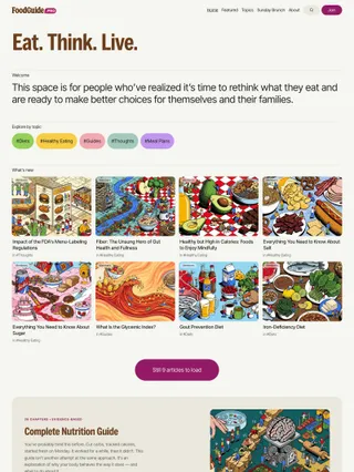 foodguide.pro — site built with Tozan Ghost theme