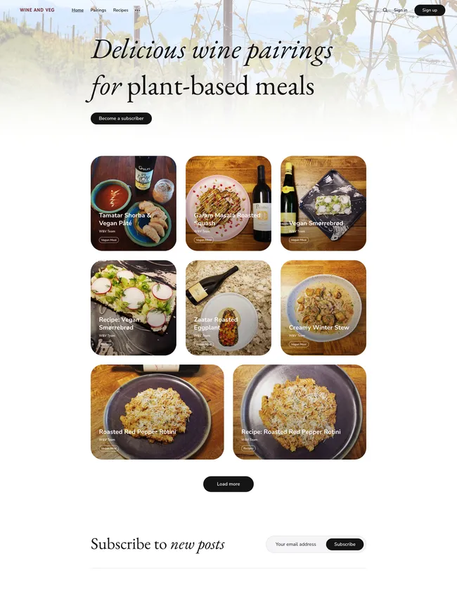 wineandveg.com