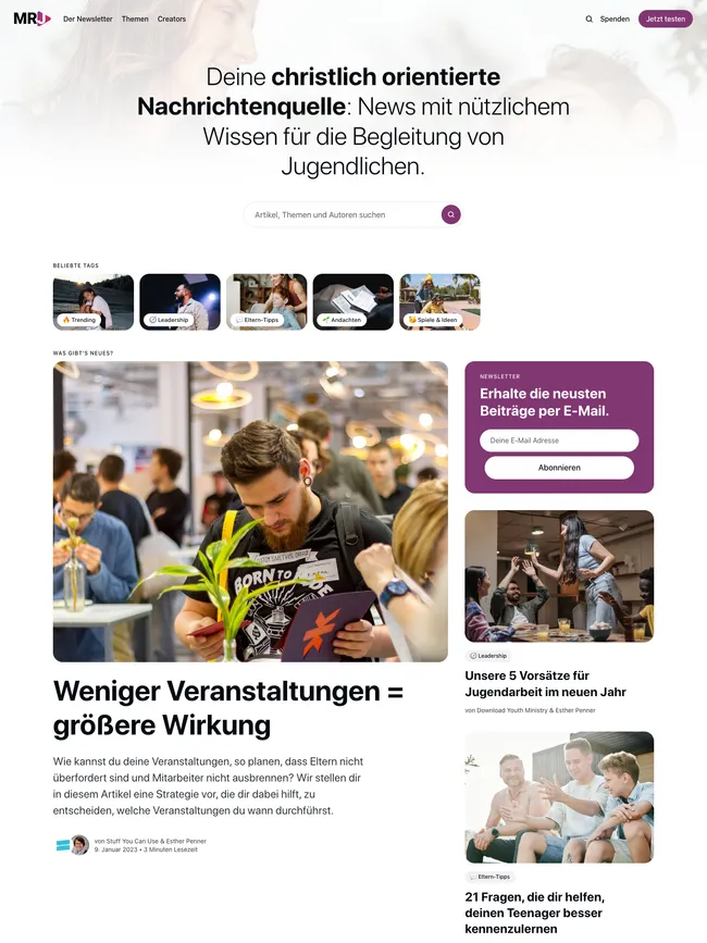 mrjugendarbeit.com