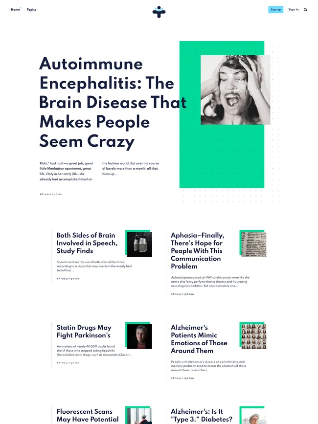 healthconfidential.com — site built with Renge Ghost theme