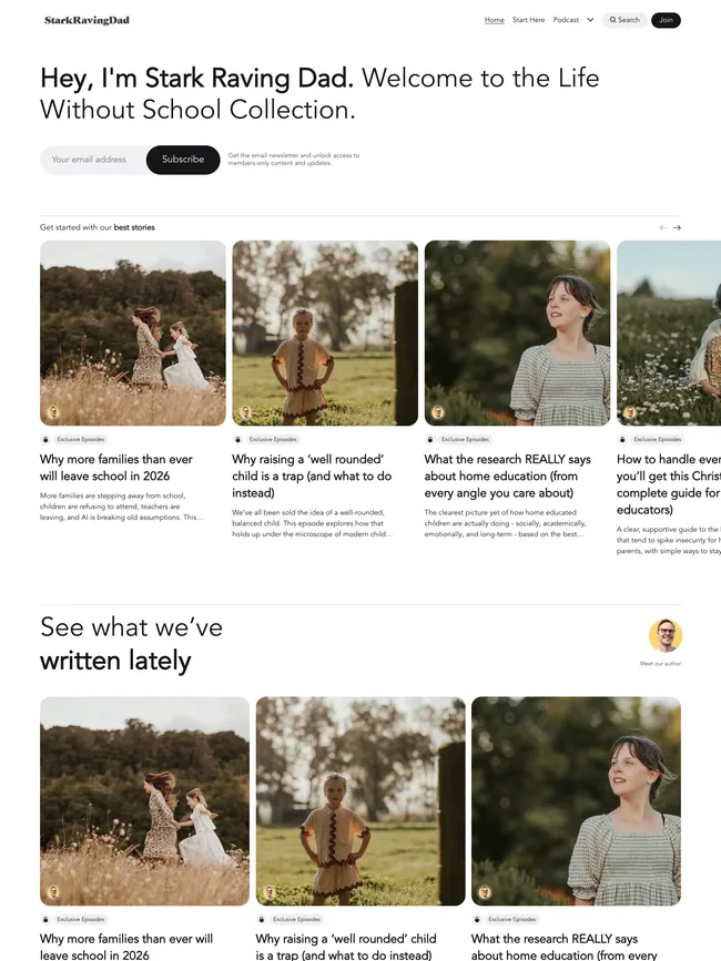starkravingdadblog.com — site built with Basho Ghost theme
