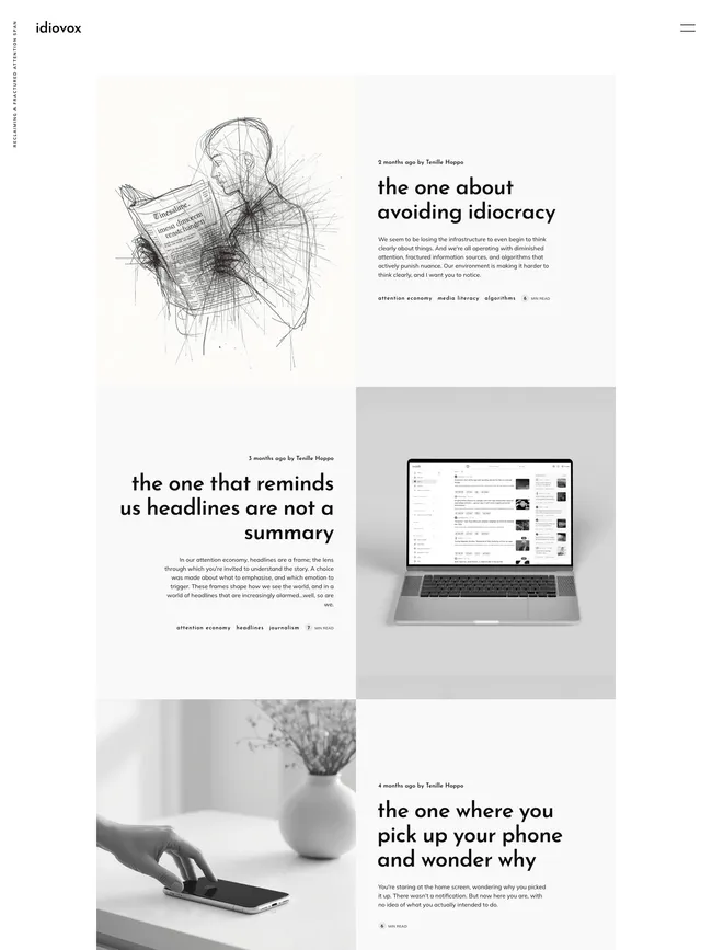 idiovox.net — site built with Ikken Ghost theme