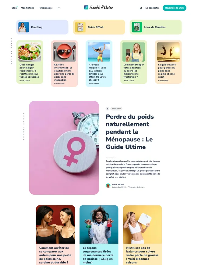 santedacier.fr — site built with Okiro Ghost theme